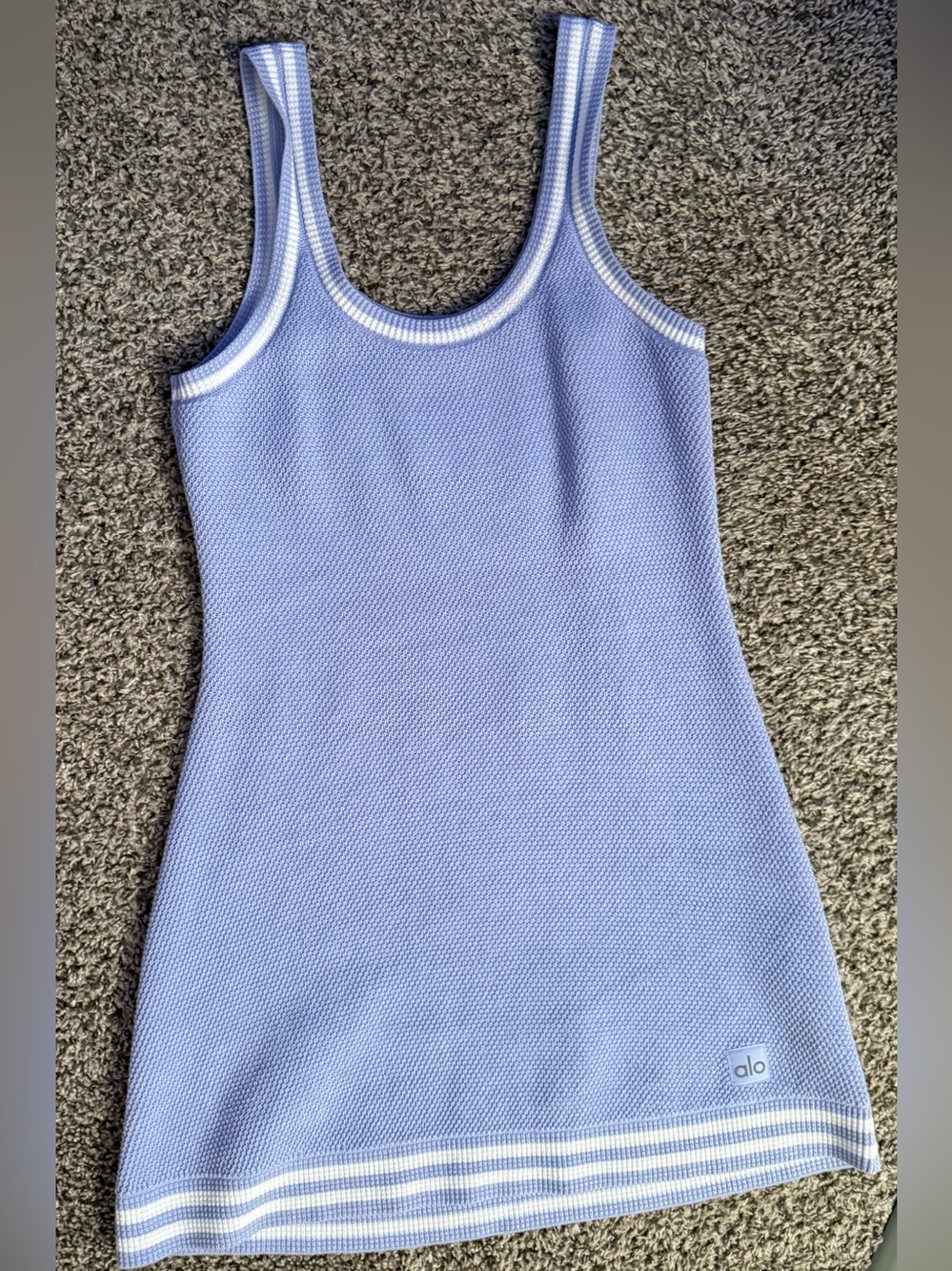 ALO Yoga Women Blue Knit Tennis Dress Size S - Picture 5 of 7